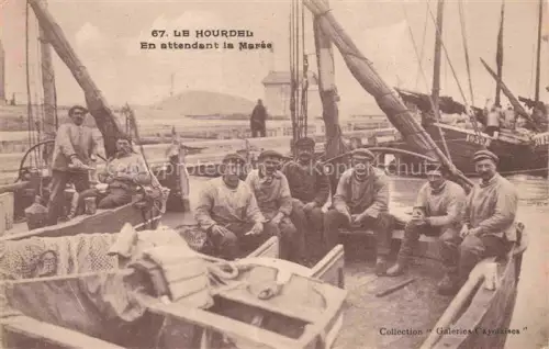 AK / Ansichtskarte Le Hourdel Cayeux-sur-Mer Abbeville 80 Somme En attendant la marée