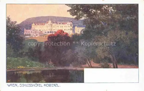 AK / Ansichtskarte WIEN AT Schlosshotel Kobenzl Kuenstlerkarte