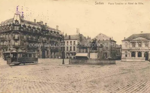 AK / Ansichtskarte SEDAN 08 Ardennes Place Turenne et Hôtel de Ville