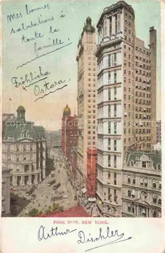 AK / Ansichtskarte NEW YORK City USA Park Row