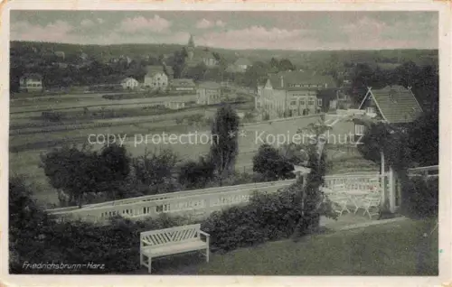 AK / Ansichtskarte Friedrichsbrunn Harz Sachsen-Anhalt Panorama