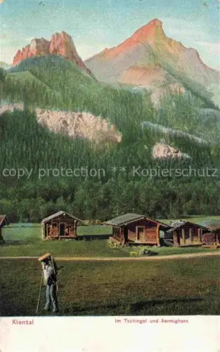 AK / Ansichtskarte Kiental Kienthal Frutigen BE Im Tschingel und Aermighorn