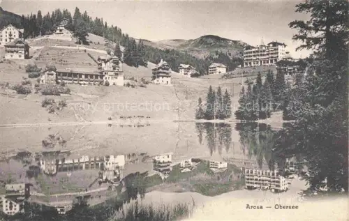 AK / Ansichtskarte AROSA GR Panorama Obersee Wasserspiegelung