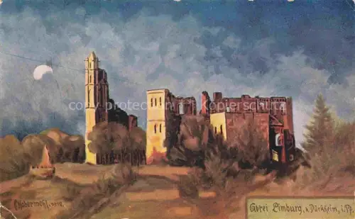 AK / Ansichtskarte Duerkheim BAD DueRKHEIM Abtei Limburg Ruine Habermehl Kuenstlerkarte