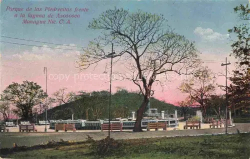 AK / Ansichtskarte MANAGUA_Nicaragua Parque de las Piedrecitas frente a la laguna de Asososca 