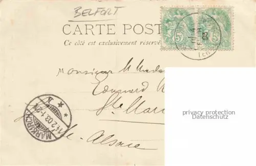 AK / Ansichtskarte BELFORT 90 Le Colonel du Génie Denfert-Rochereau Kuenstlerkarte