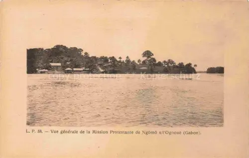 AK / Ansichtskarte Ngomo-sur-L Ogooue Gabon Gabun Vue générale de la Mission Protestante