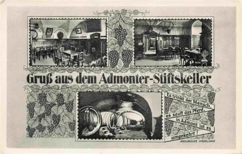 AK / Ansichtskarte Admont Steiermark AT Stiftskeller Gasthaus Restaurant Weinkeller