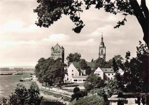 AK / Ansichtskarte Eltville Rhein Panorama Schloss Kirche