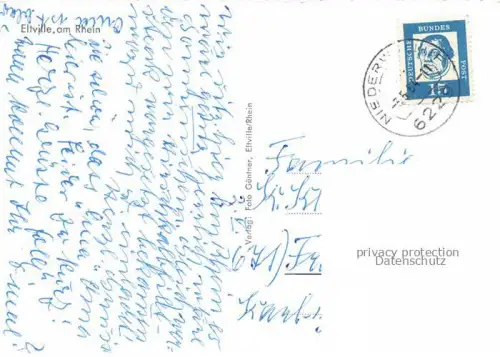 AK / Ansichtskarte Eltville Rhein Panorama Schloss Kirche