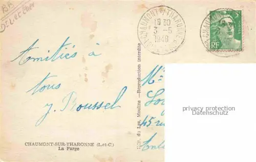 AK / Ansichtskarte Chaumont-sur-Tharonne Romorantin-Lanthenay 41 Loir-et-Cher La Farge