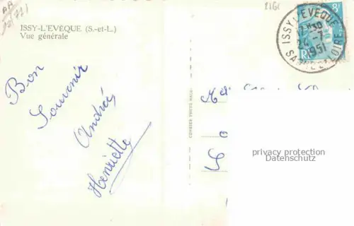 AK / Ansichtskarte Issy-l Eveque 71 Saone-et-Loire Vue générale