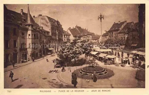 AK / Ansichtskarte MULHOUSE Muehlhausen 68 Haut-Rhin Place de la Réunion Jour de marché