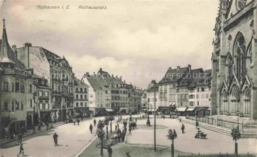 AK / Ansichtskarte Muelhausen Elsass Rathausplatz Place de l'Hôtel de Ville