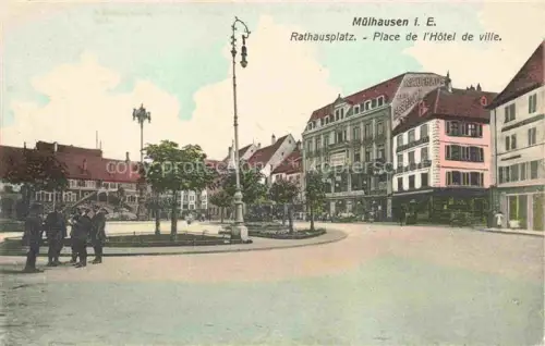 AK / Ansichtskarte Muelhausen Elsass Rathausplatz Place de l'Hôtel de Ville