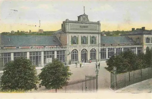 AK / Ansichtskarte Muelhausen Elsass Bahnhof La gare