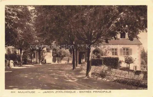 AK / Ansichtskarte MULHOUSE Muehlhausen 68 Haut-Rhin Jardin Zoologique entrée principale