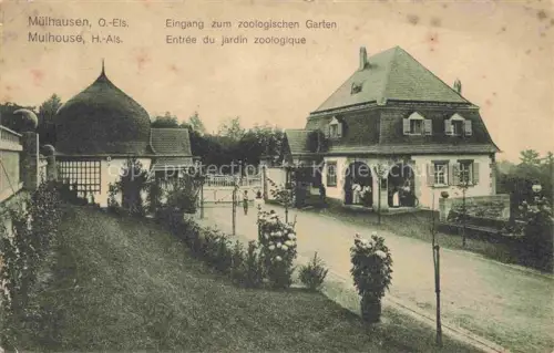 AK / Ansichtskarte Muelhausen Elsass Eingang zum zoologischen Garten Entrée du Jardin Zoologique