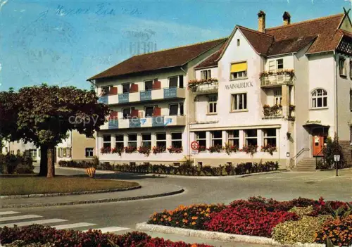 AK / Ansichtskarte Unteruhldingen-Muehlhofen Bodensee Hotel Mainaublick