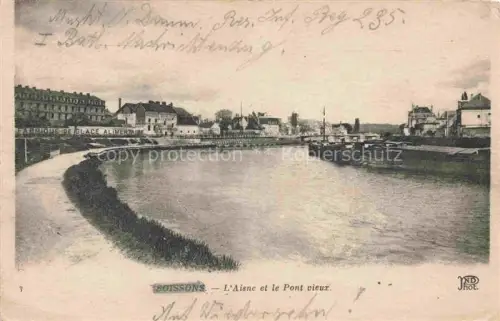 AK / Ansichtskarte Soissons 02 Aisne L'Aisne et le Pont vieux