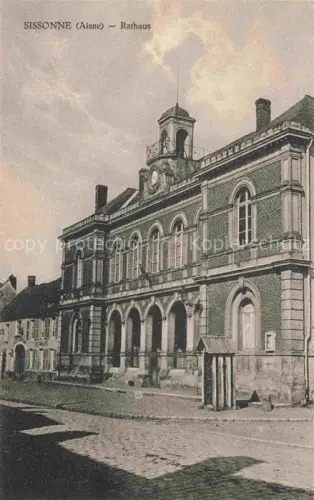 AK / Ansichtskarte Sissonne LAON 02 Aisne Rathaus