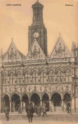 AK / Ansichtskarte Saint-Quentin 02 Aisne Rathaus