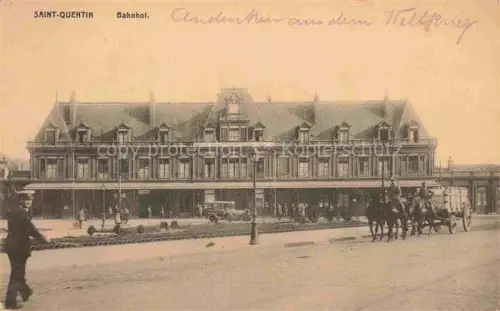 AK / Ansichtskarte Saint-Quentin 02 Aisne Bahnhof