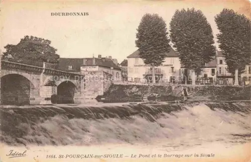 AK / Ansichtskarte St-Pourcain-sur-Sioule Moulins 03 Allier Le Pont et le Barrage sur la Sioule