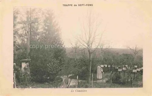 AK / Ansichtskarte Sept-Fons Abbaye de Moulins 03 Allier Le Cimetiere