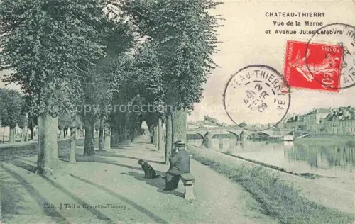 AK / Ansichtskarte Chateau-Thierry 02 Aisne Vue de la Marne et Avenue Jules Lefebvre