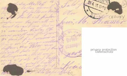 AK / Ansichtskarte Chauny LAON 02 Aisne Promenade