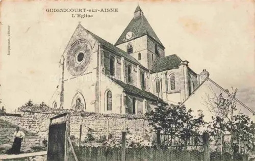 AK / Ansichtskarte Guignicourt-sur-Aisne LAON 02 Aisne Eglise