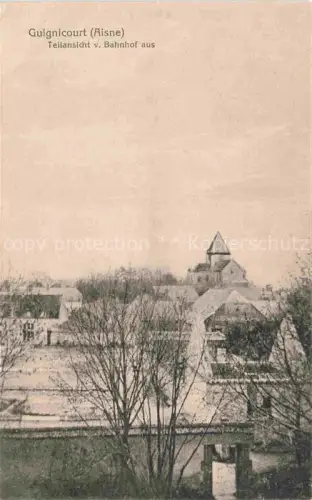 AK / Ansichtskarte Guignicourt-sur-Aisne LAON 02 Aisne Blick vom Bahnhof