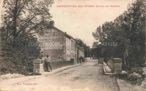 AK / Ansichtskarte Neufchatel-sur-Aisne LAON 02 Aisne Route de Reims