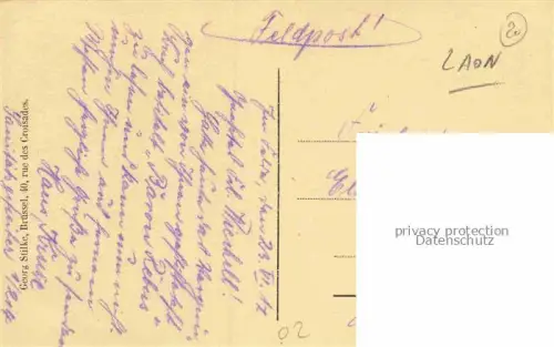 AK / Ansichtskarte LAON 02 Aisne Altes Tor Feldpost