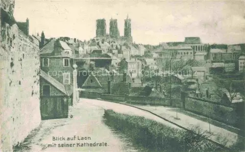 AK / Ansichtskarte LAON 02 Aisne Panorama Kathedrale
