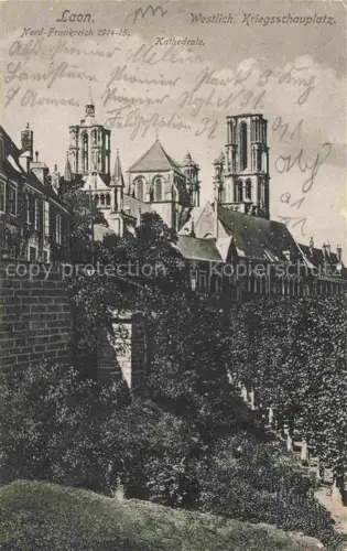 AK / Ansichtskarte LAON 02 Aisne WK1 Kathedrale