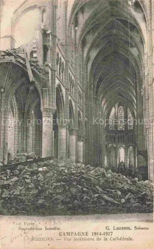 AK / Ansichtskarte Soissons 02 Aisne Vue interieure de la Cathedrale