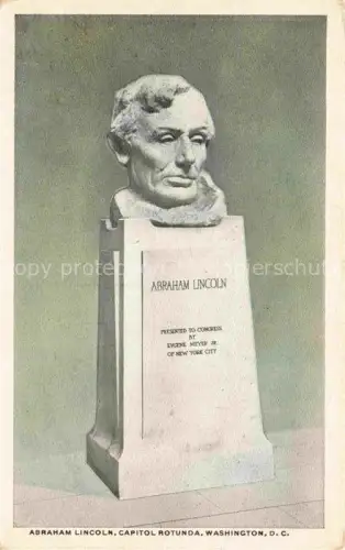 AK / Ansichtskarte LINCOLN Abraham (1809-1865) President Politik USA Capitol Rotunda Washington 