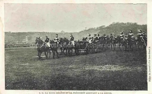 AK / Ansichtskarte Adel Italia Italien Monarchie Reine Helene Montenegro Pferdkutsche 