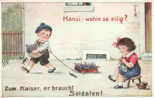 AK / Ansichtskarte Zinnsoldaten Spielzeug Toy Juet Juguete-- Kinder Litho 