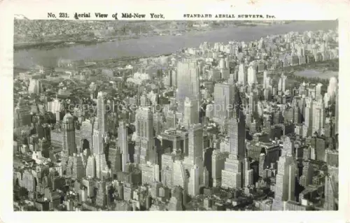 AK / Ansichtskarte NEW YORK City USA Aerial view of city centre