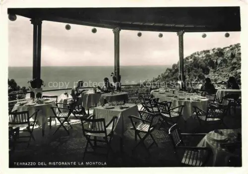 AK / Ansichtskarte Mortola Ventimiglia Liguria IT Terrazzo del Ristorante la Mortola