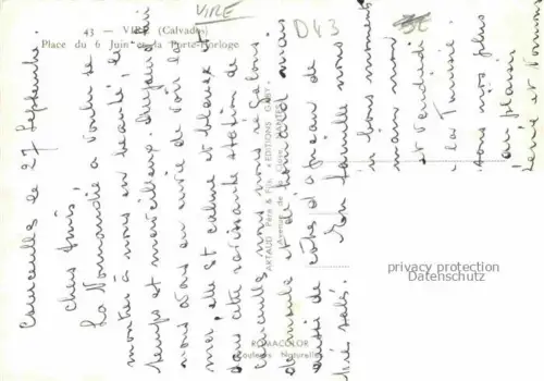 AK / Ansichtskarte Vire 14 Calvados Place du 6 Juin et la Porte-Horloge