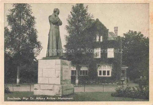 AK / Ansichtskarte ENSCHEDE Overijssel NL Mgr. Dr. Alfon's Ariens-Monument