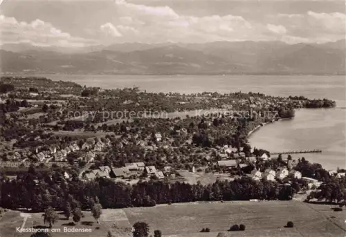 AK / Ansichtskarte Kressbronn Bodensee BW Panorama Alpenkette