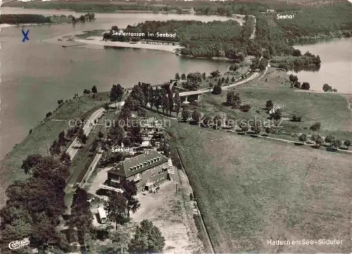 AK / Ansichtskarte Haltern See Recklinghausen NRW Hotel Seestern Klause Wildente Seeterrassen im Seebad Hotel Seehof