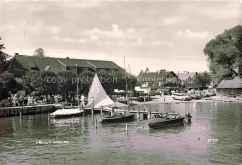 AK / Ansichtskarte Utting Ammersee Bootsanleger