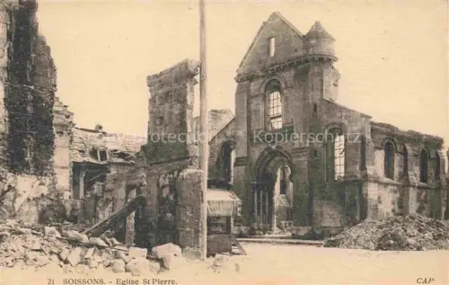 AK / Ansichtskarte Soissons 02 Aisne Eglise St Pierre