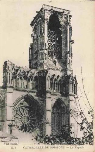 AK / Ansichtskarte Soissons 02 Aisne Cathedrale de Soissons La Facade